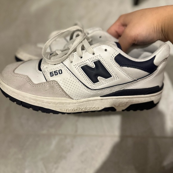 New Balance 550 white/navy size men US 7.5/ women US 9 - Picture 4 of 5